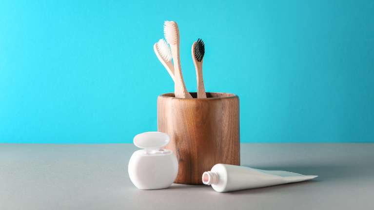 image of a toothbrush and toothpaste in raleigh nc