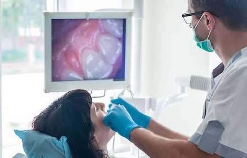intraoral camera at dentist in raleigh nc